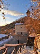 73 Rientriamo alla Madonna della neve nei colori del tramonto 